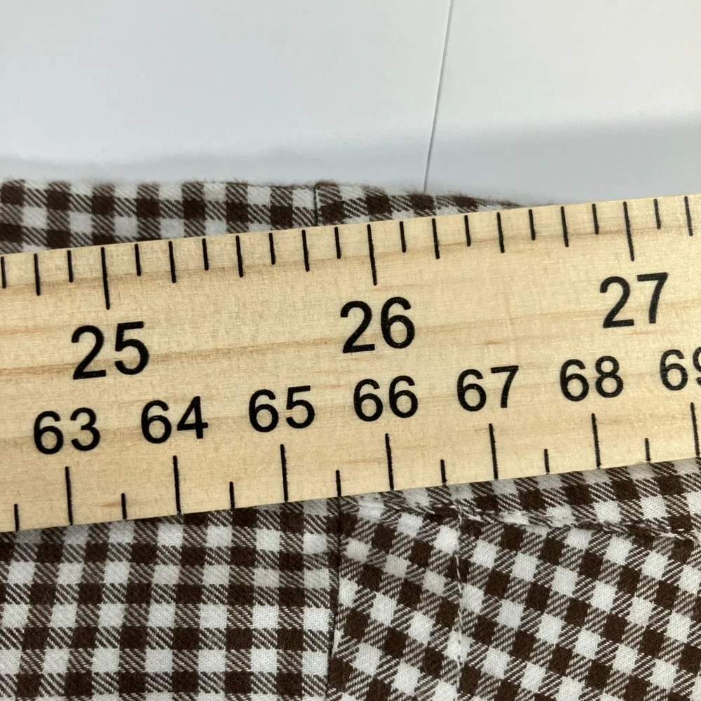 Polo‎ Ralph Lauren Shirt Mens XL Brown Gingham Check Button Down Cotton